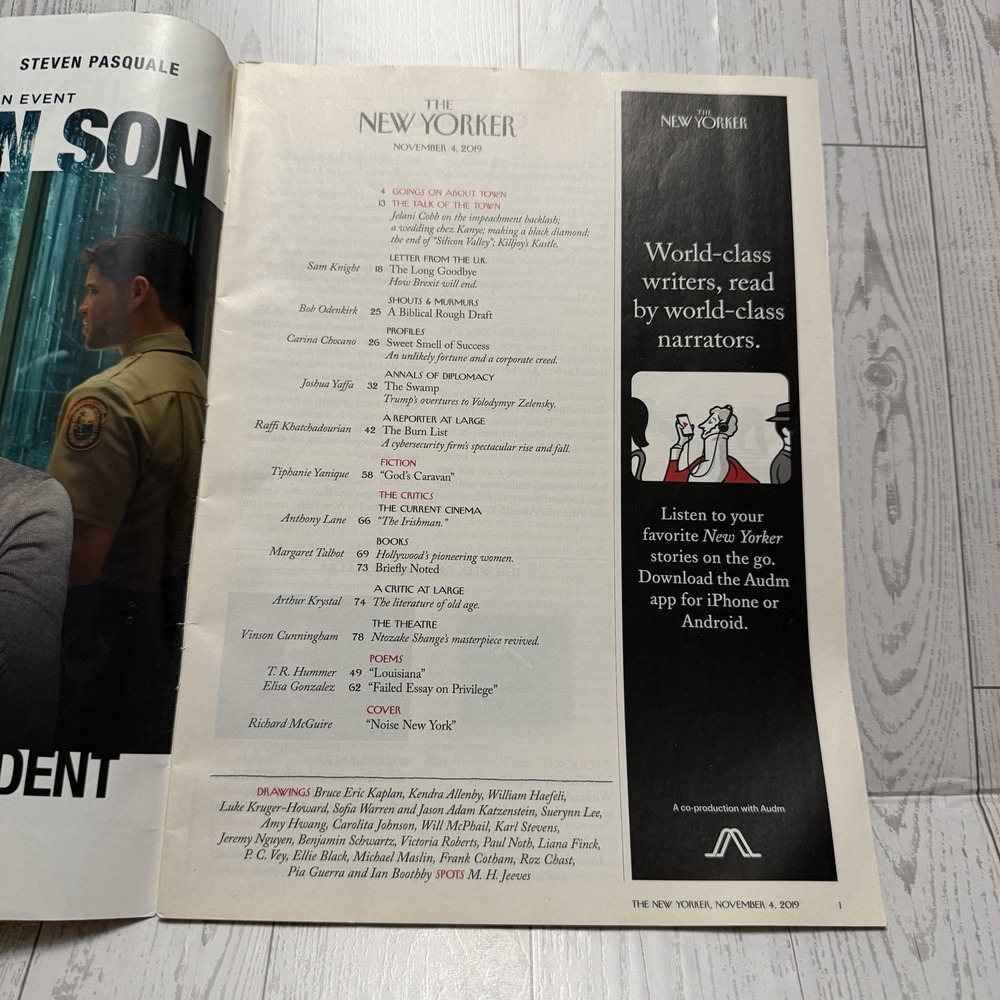 New Yorker Magazine Nov‎ 4, 2019 Noise New York Cover Art Graphic Illustration - Picture 3 of 4